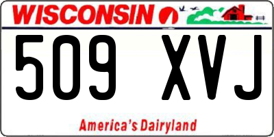 WI license plate 509XVJ