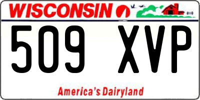 WI license plate 509XVP