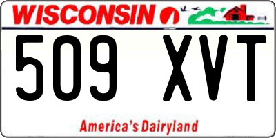 WI license plate 509XVT