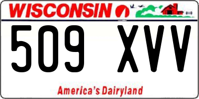 WI license plate 509XVV