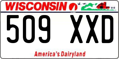WI license plate 509XXD