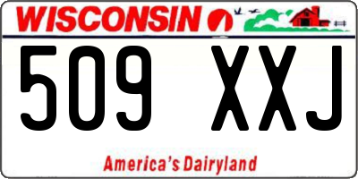 WI license plate 509XXJ