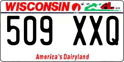 WI license plate 509XXQ