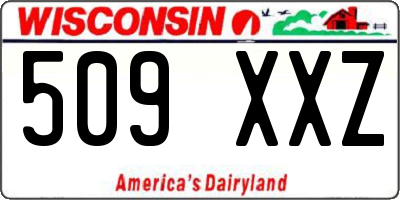 WI license plate 509XXZ