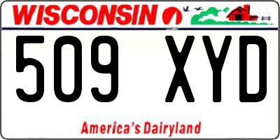 WI license plate 509XYD
