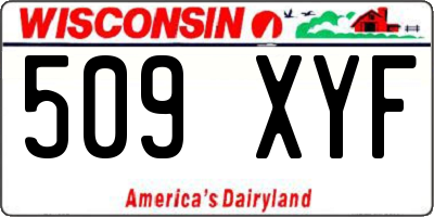 WI license plate 509XYF
