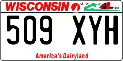WI license plate 509XYH