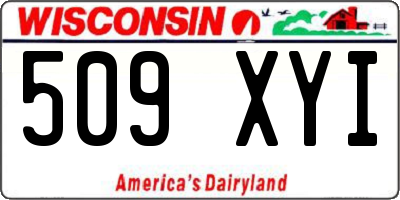 WI license plate 509XYI
