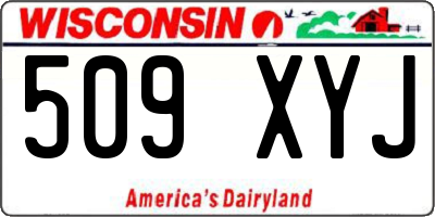 WI license plate 509XYJ