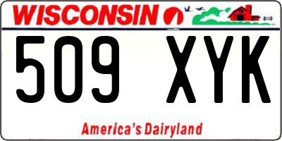 WI license plate 509XYK