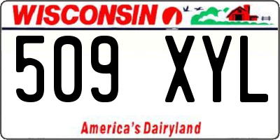 WI license plate 509XYL