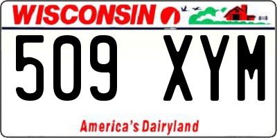 WI license plate 509XYM