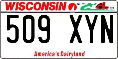 WI license plate 509XYN