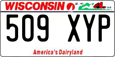 WI license plate 509XYP