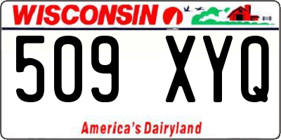 WI license plate 509XYQ