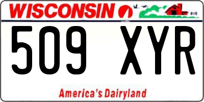 WI license plate 509XYR