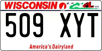 WI license plate 509XYT