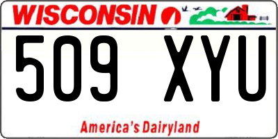 WI license plate 509XYU