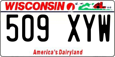 WI license plate 509XYW