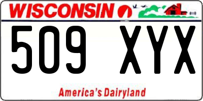 WI license plate 509XYX