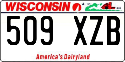 WI license plate 509XZB