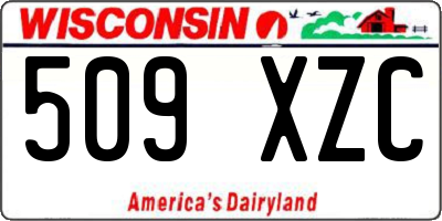 WI license plate 509XZC