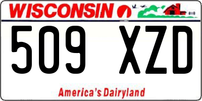 WI license plate 509XZD