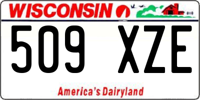 WI license plate 509XZE