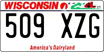 WI license plate 509XZG