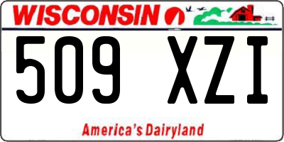 WI license plate 509XZI