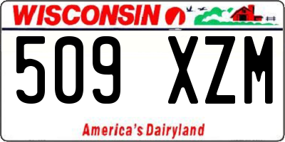 WI license plate 509XZM