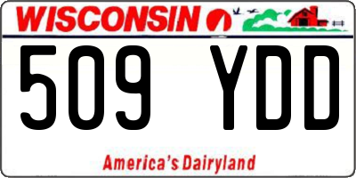 WI license plate 509YDD