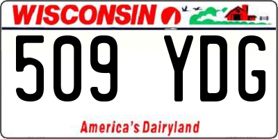 WI license plate 509YDG