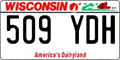 WI license plate 509YDH