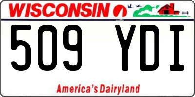 WI license plate 509YDI