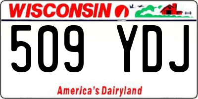 WI license plate 509YDJ