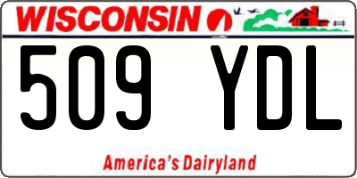 WI license plate 509YDL