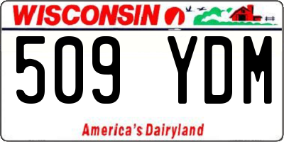WI license plate 509YDM