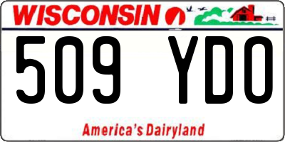 WI license plate 509YDO