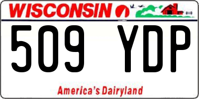 WI license plate 509YDP