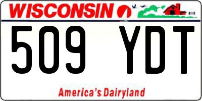 WI license plate 509YDT