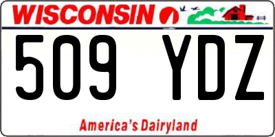 WI license plate 509YDZ