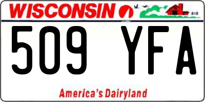 WI license plate 509YFA