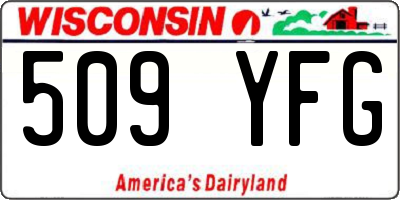 WI license plate 509YFG