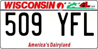 WI license plate 509YFL