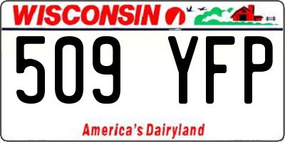 WI license plate 509YFP