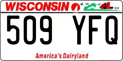 WI license plate 509YFQ