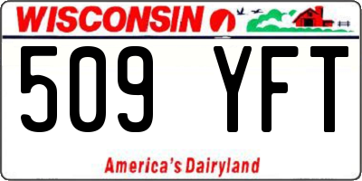 WI license plate 509YFT