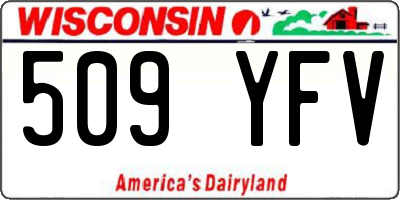 WI license plate 509YFV