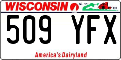 WI license plate 509YFX